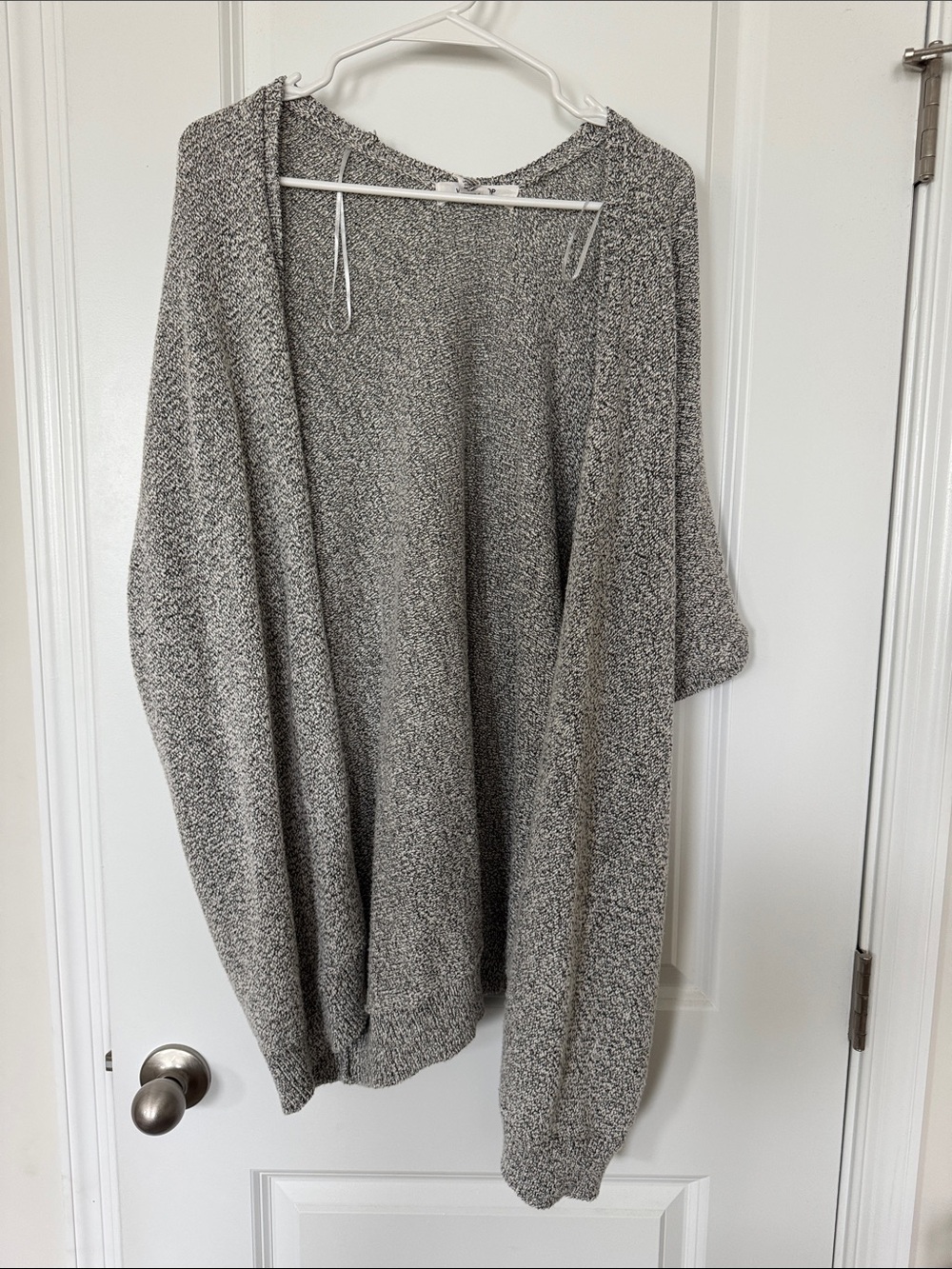 Workshop Republic Clothing Gray Marled Open-Front Cardigan